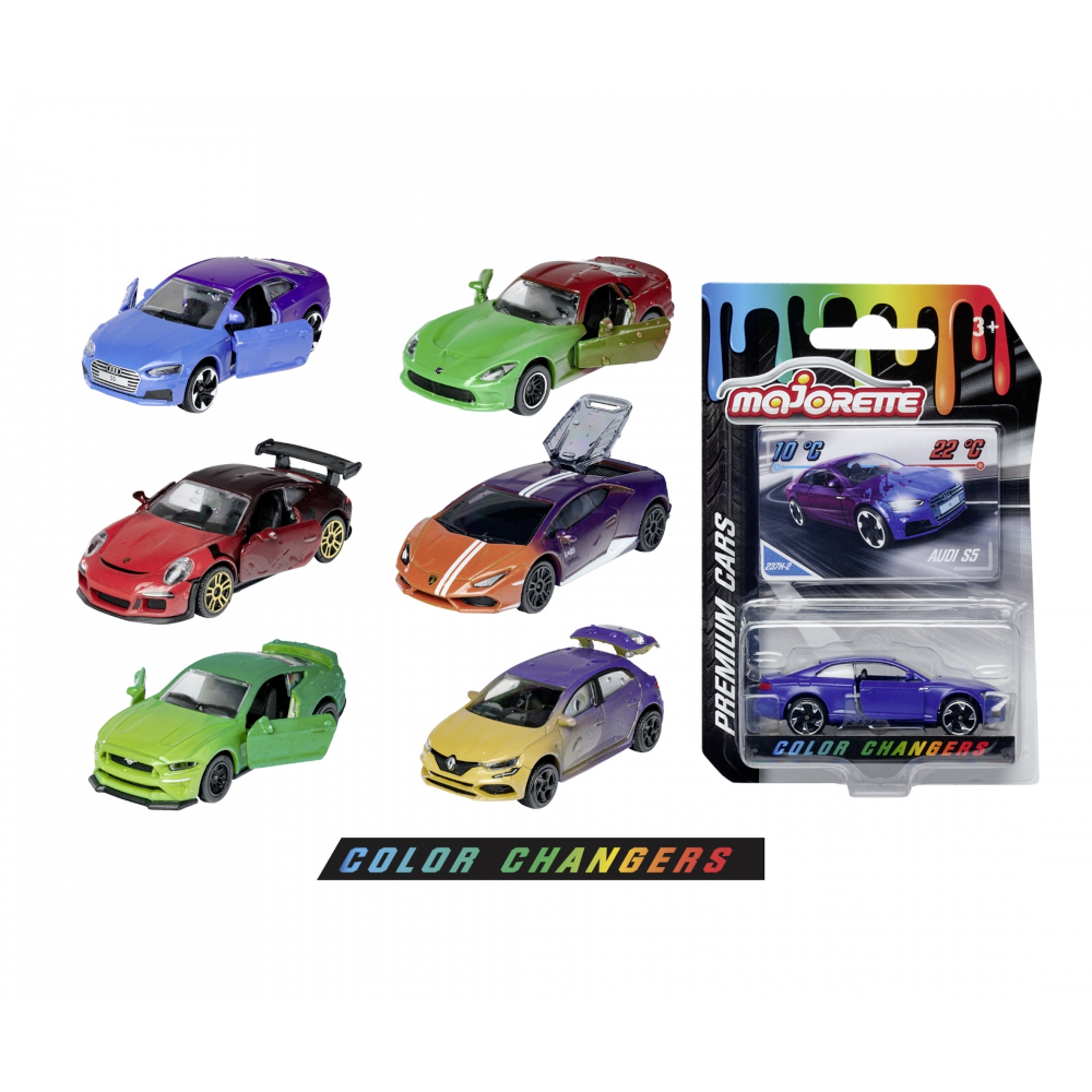Majorette Color Changers, 6-sort.