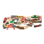 Brio Straßen & Schienen Bahn Set Deluxe