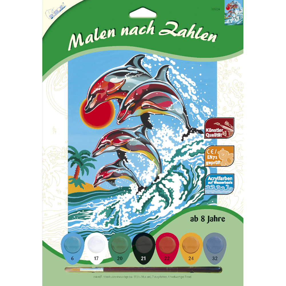 Malen nach Zahlen – Delfine – TOP IN