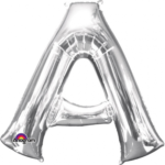 SuperShape Buchstabe A Silber Folienballon 86 cm