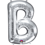 SuperShape Buchstabe B Silber Folienballon 86 cm
