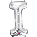SuperShape Buchstabe I Silber Folienballon 81 cm
