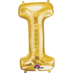SuperShape Buchstabe I Gold Folienballon 81 cm