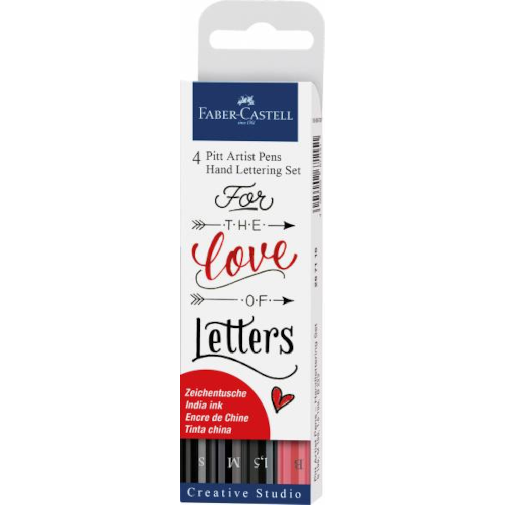 4-er Pitt Artist Pens Hand Lettering Set