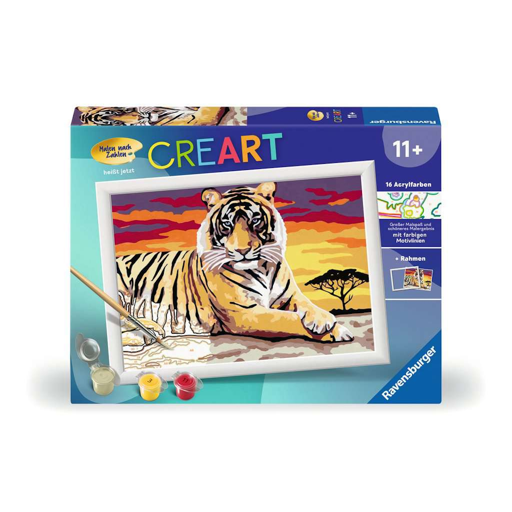 Rav CreArt Malen nach Zahlen Kinder Majestätischer Tiger