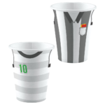8 Becher Kicker Party Papier 250 ml