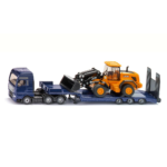 MAN LKW mit Tieflader und JCB Radlader