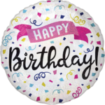 Standard Holographic Happy Birthday Sparkle Banner Folienballon