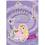 Glitzer-Sticker Malbuch. Zauberponys