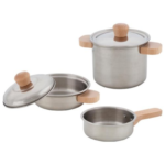Goki Kochset Sterneküche, 2 Töpfe und 1 Pfanne