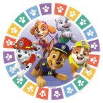 8 Teller Paw Patrol 2022 rund Papier 23 cm