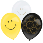 6 Latex Ballons Smiley Originals 27,5 cm