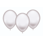 8 Ballons weiß