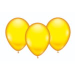8 Ballons gelb
