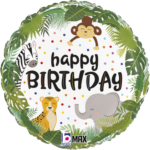 Folienballon Dschungel Birthday