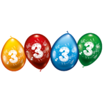 8 Ballons "3"