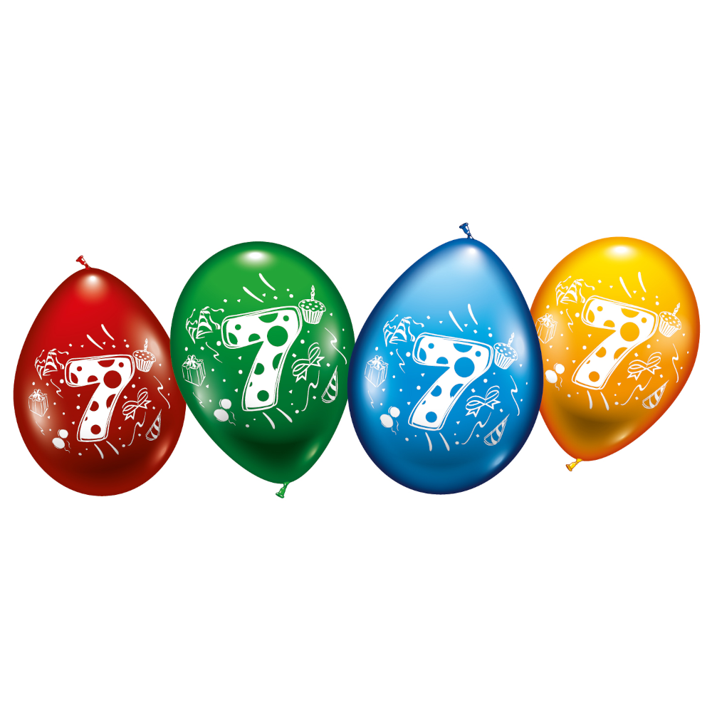 8 Ballons "7"