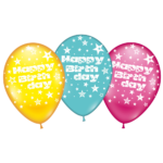 6 Ballons Happy Birthday