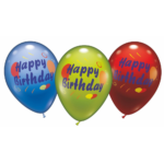 6 Ballons Happy Birthday