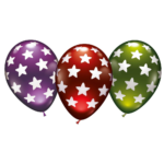 6 Ballons Sterne