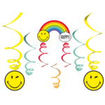 4 Deko-Hänger Smileyworld Papier 130 cm