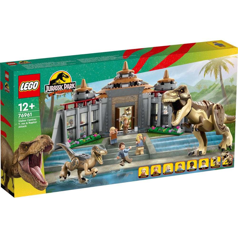 des des T. TOP 76961 Raptors IN Jurassic World™ Besucherzentrum LEGO® und – rex aufs Angriff