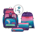 Step by Step CLOUD OCEAN Schulranzen-Set "Dolphin Lana", 5-teilig