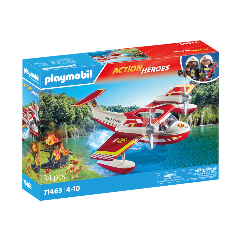 Playmobil Feuerwehrflugzeug mit Löschfunktion
