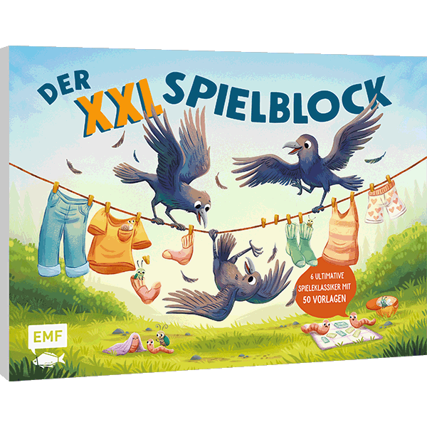 Der XXL-Spiel- und Spaßblock mit 50 Vorlagen – Rabentastisch!
