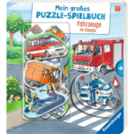 Mein großes Puzzle-Spielbuch: Fahrzeuge im Einsatz