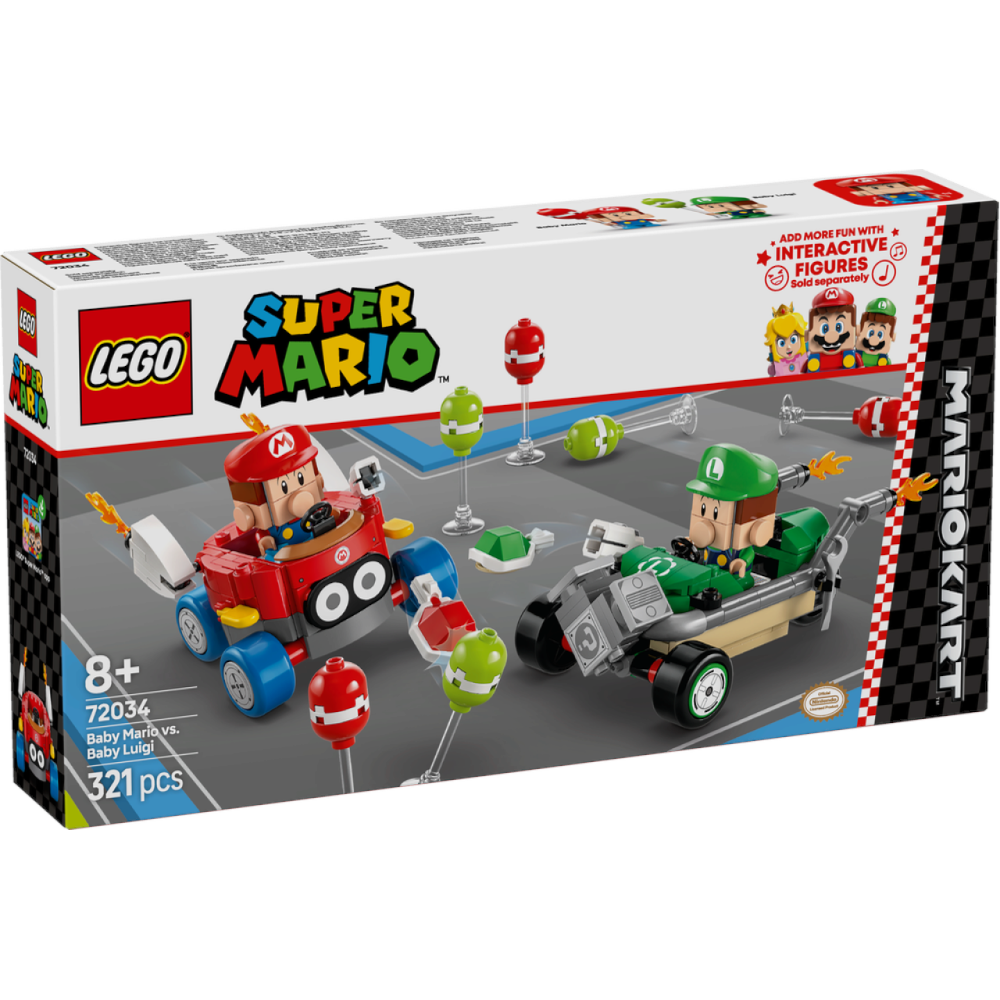 LEGO® Super Mario 72034 Mario Kart™ – Baby Mario vs. Baby Luigi