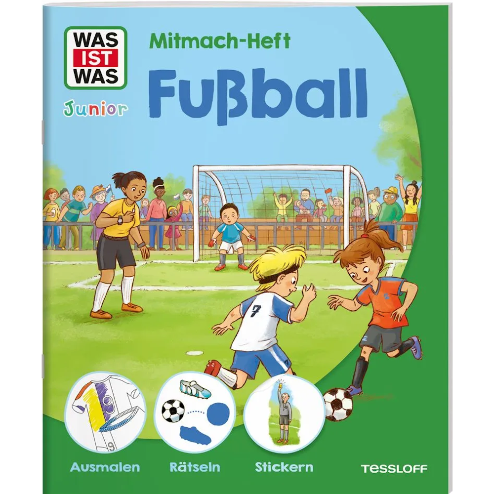 WAS IST WAS Junior Mitmach-Heft Fußball