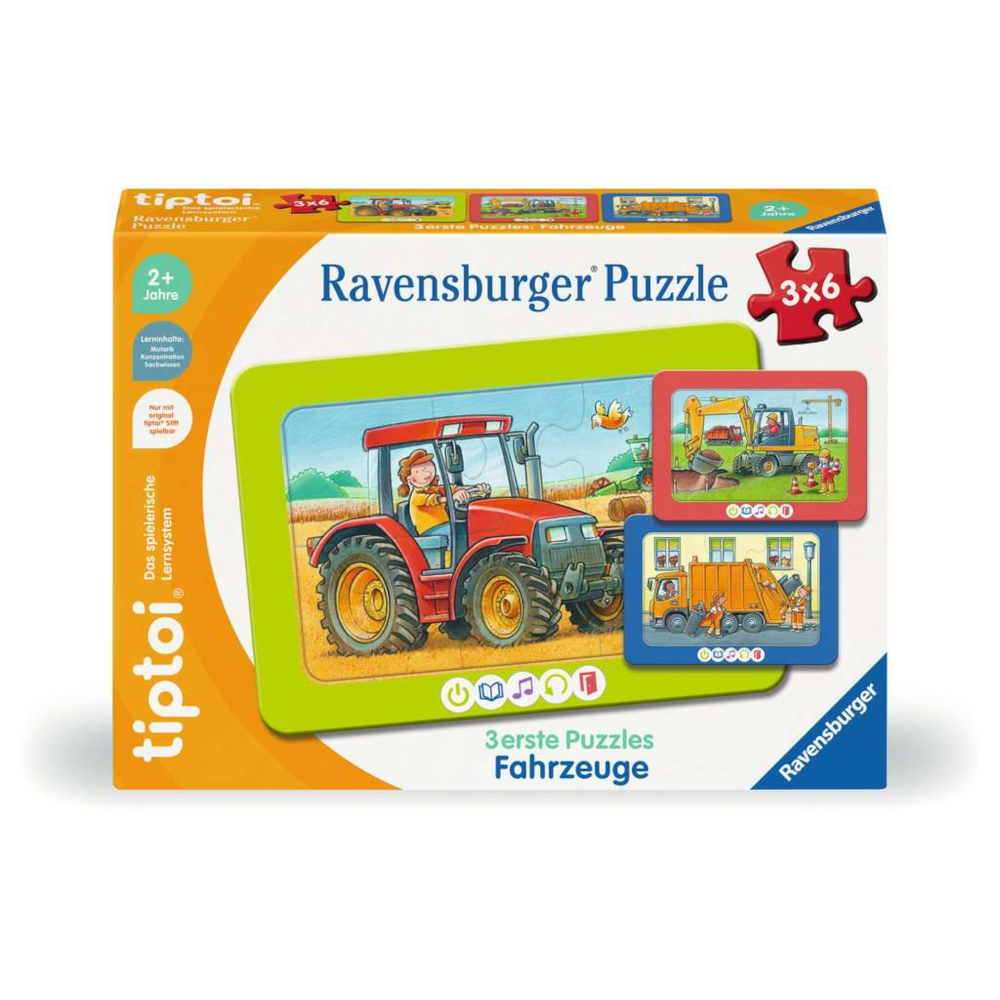 tiptoi® 3 erste Puzzles: Fahrzeuge