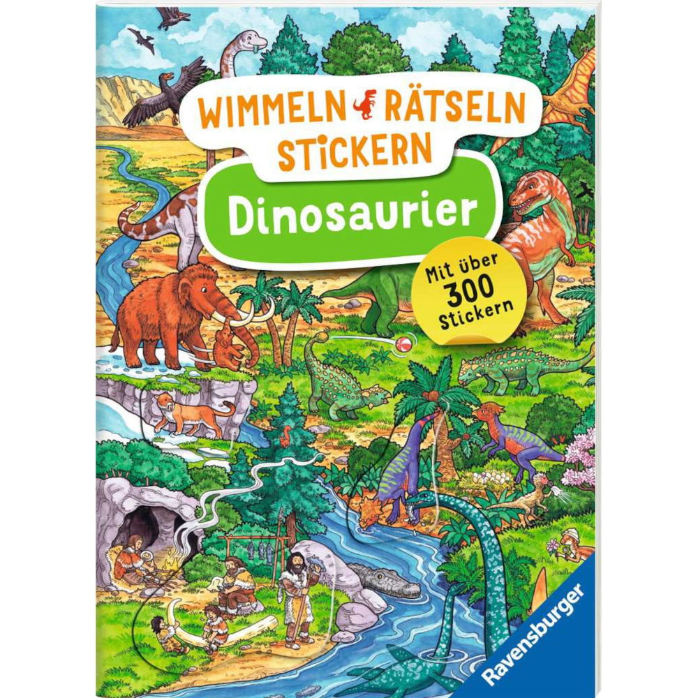 Wimmeln, Rätseln, Stickern: Dinosaurier
