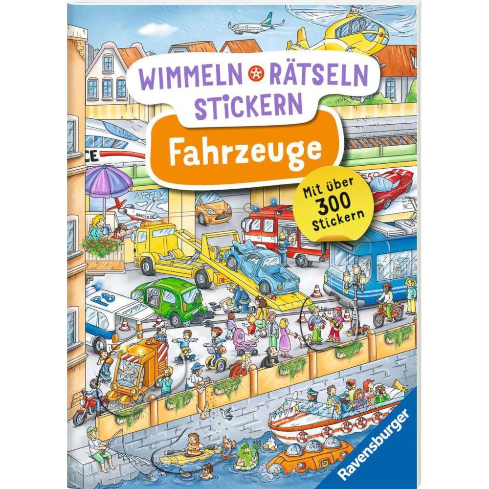 Wimmeln, Rätseln, Stickern: Fahrzeuge
