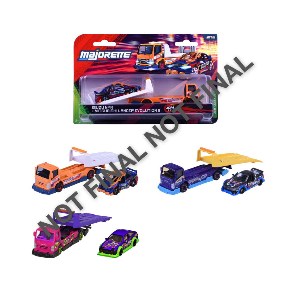 Majorette JDM Legends Tuning Transporter, 3-sort.