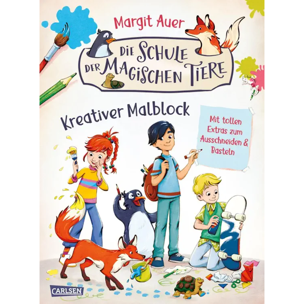 Die Schule der magischen Tiere Beschäftigung: Kreativer Malblock