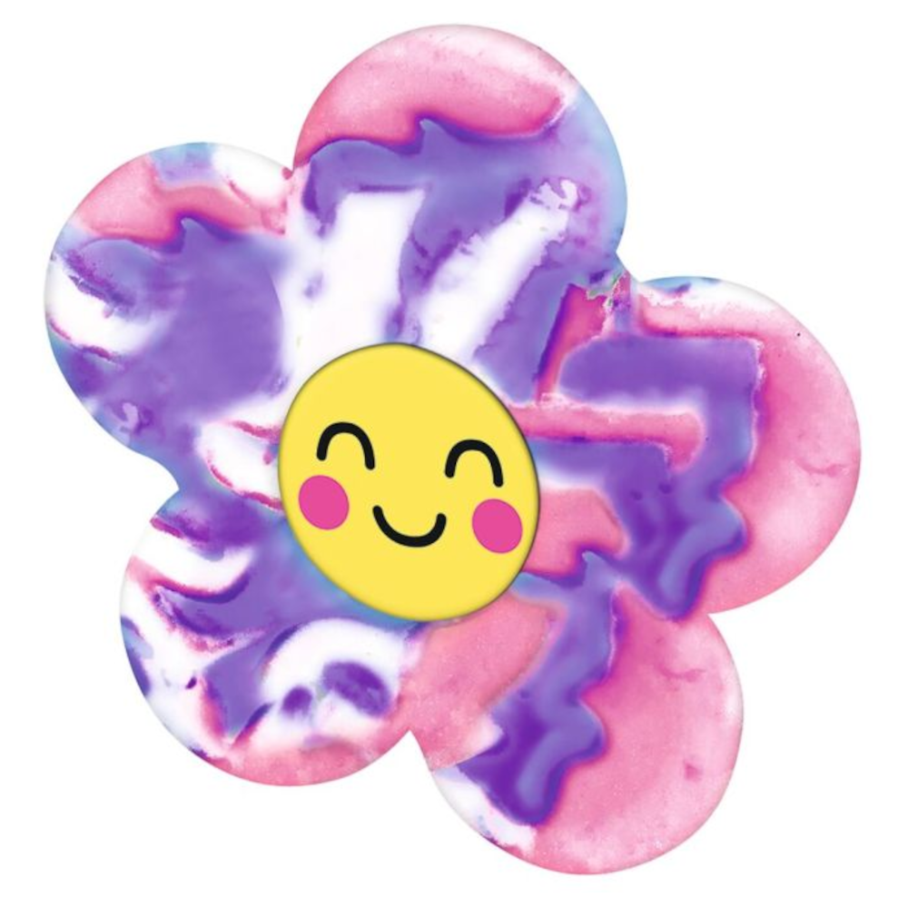 Moses Happy Day Wirbelnder Radierer versch. Farben grün-blau, gelb-pink, orange-blau, violett-pink – Bild 2