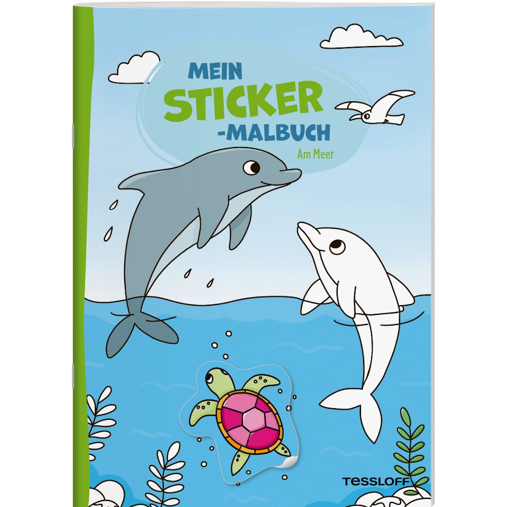 Mein Sticker-Malbuch. Am Meer
