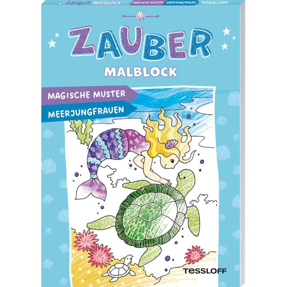 Zaubermalblock. Magische Muster. Meerjungfrauen