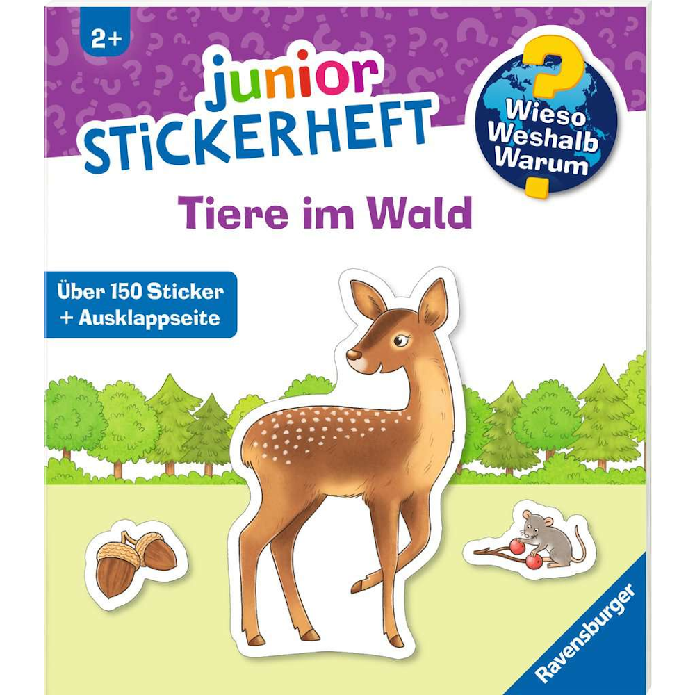 Wieso? Weshalb? Warum? junior Stickerheft Tiere im Wald