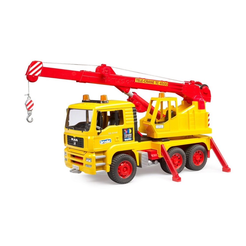 BRUDER 01054 MAN TGA Kran-LKW - Jubiläumsartikel 50 Jahre BRUDER