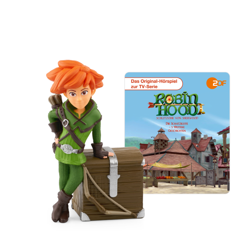 tonies® 11000935 Robin Hood - Schlitzohr in Sherwood - Die Schatzkiste und 3 weitere Geschichten