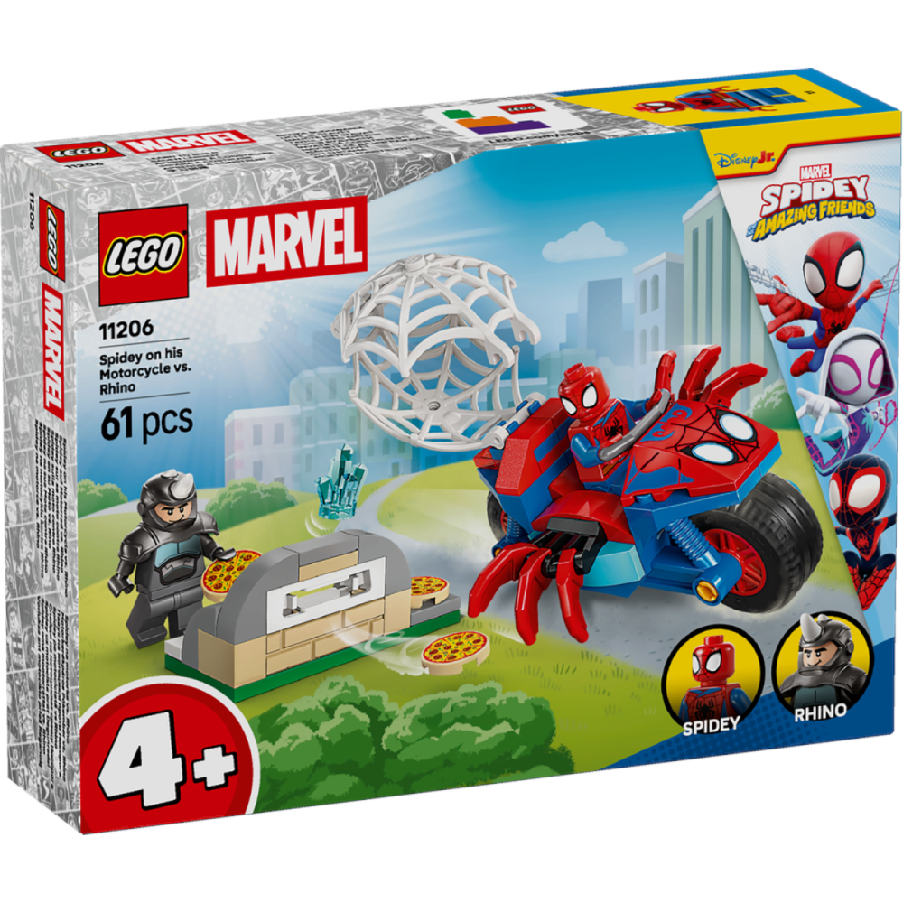 LEGO® Spidey und Seine Super-Freunde 11206 Spidey auf Motorrad vs. Rhino