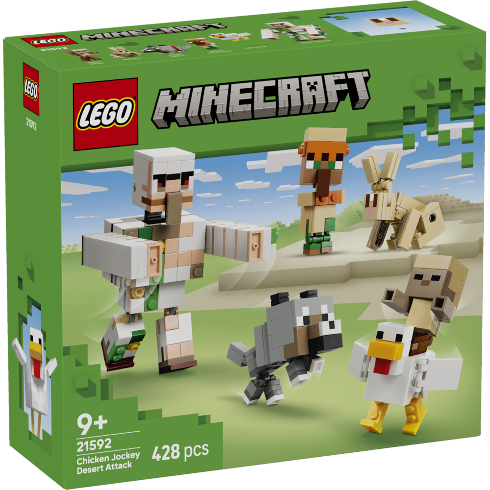 LEGO® Minecraft™ 21592 Angriff des Hühnerreiters in der Wüste