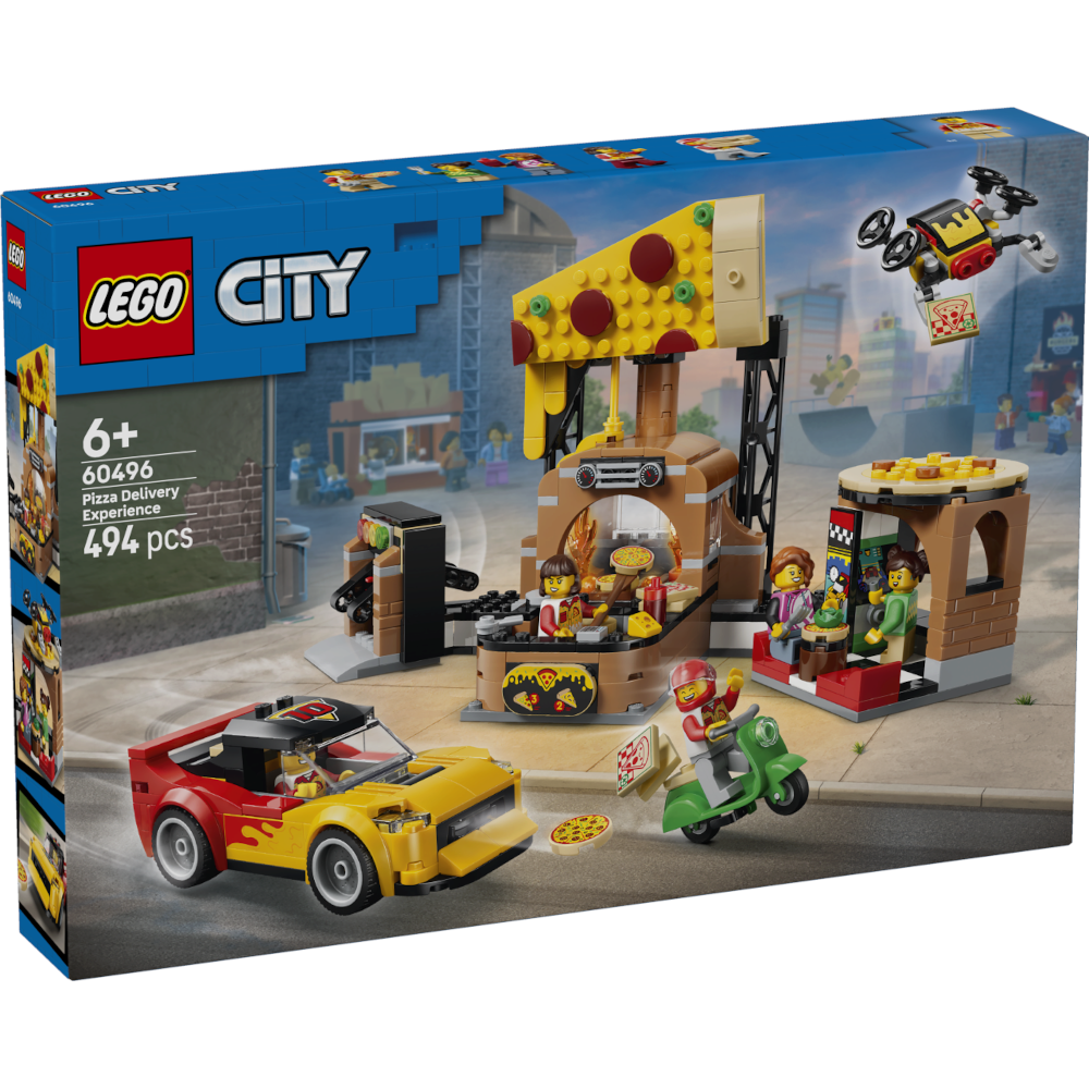 LEGO® City 60496 Pizza-Liefererlebnis mit Fahrzeugen