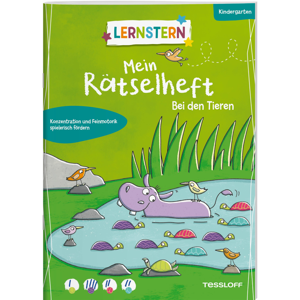 LERNSTERN. Mein Rätselheft Kindergarten. Bei den Tieren