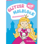 Mini Glitzer Malblock to go. Prinzessinnen