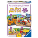 my first puzzle 2, 4, 6, 8 Teile Tiere auf der Baustelle