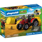 Großer Traktor mit Heuballen
